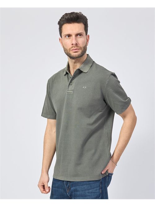 Polo uomo AX in pique di cotone